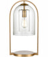 Bell Jar 20'' High 1-Light Desk Lamp - Aged Brass