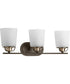 West Village 3-Light Etched Double Prismatic Glass Farmhouse Bath Vanity Light Antique Bronze