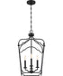 Somerville 4-light Pendant Matte Black