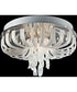 Ribbon 12-Light Glass Flush Mount Lamp Chrome/ Frost Glass