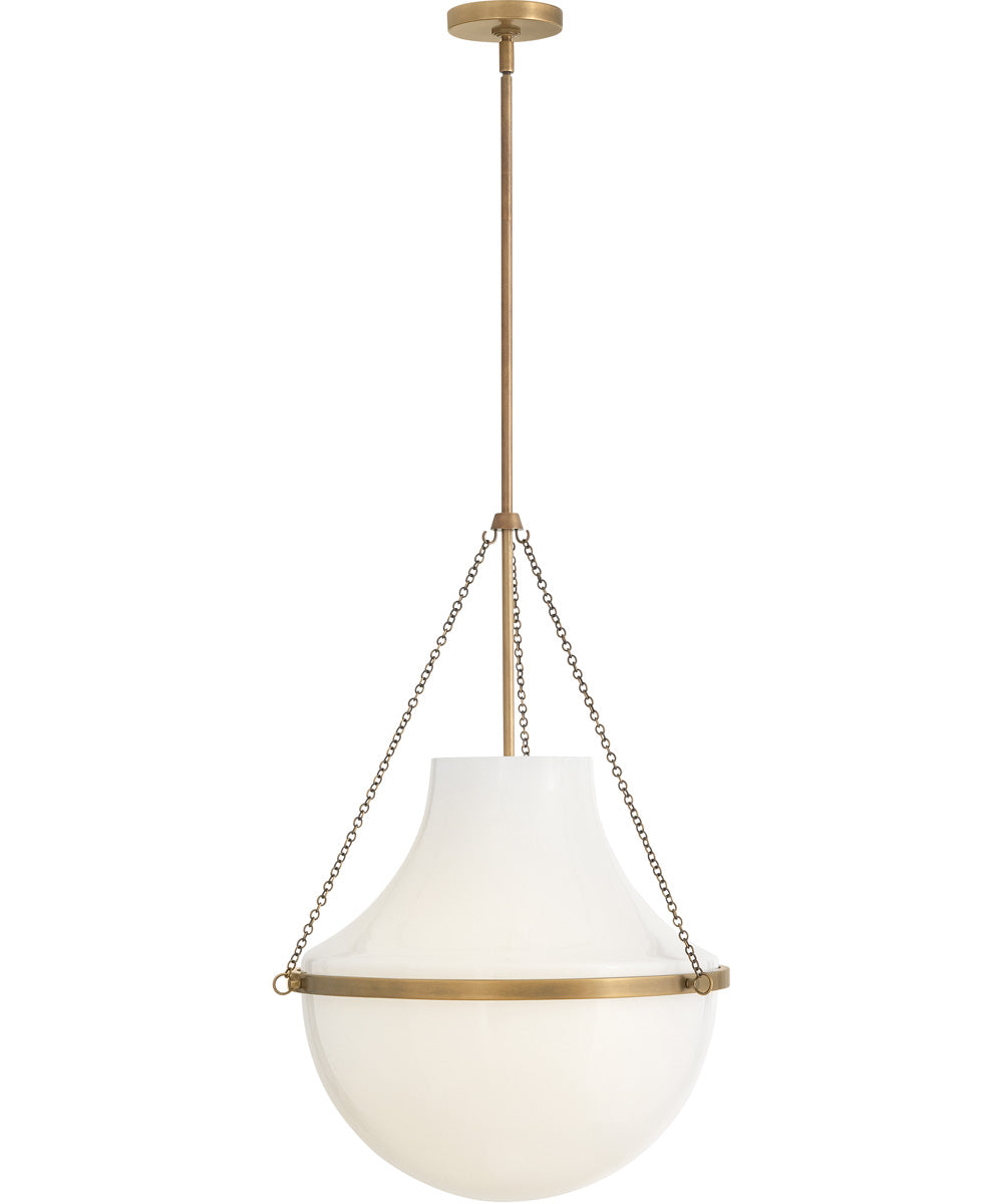 Collins 1-Light Large Pendant in Heritage Brass