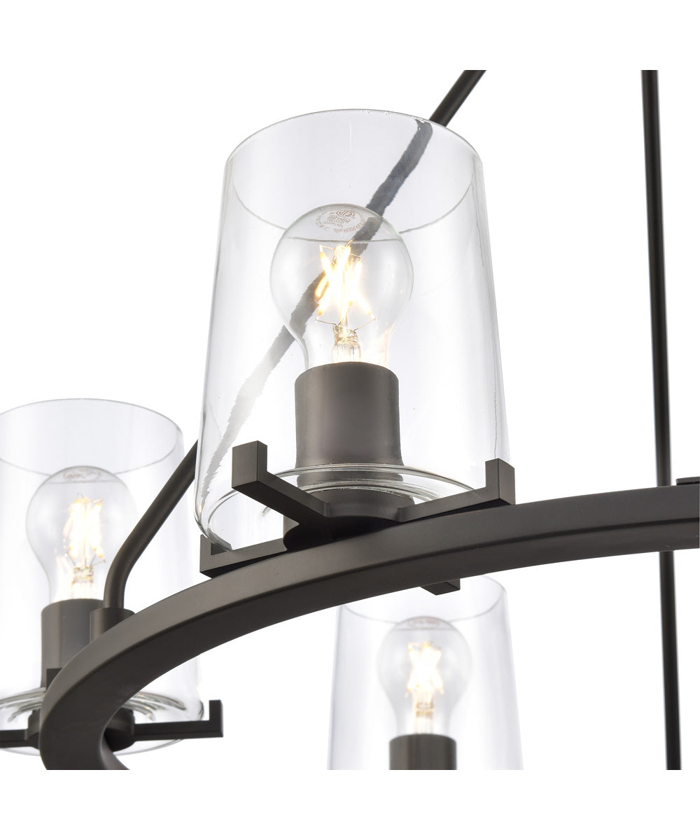 Votisse 30'' Wide 6-Light Chandelier - Matte Black