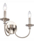 Cecil 14'' Wide 2-Light Vanity-Light - Brushed Nickel