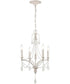 French Parlor 4-Light chandelier  Vintage White