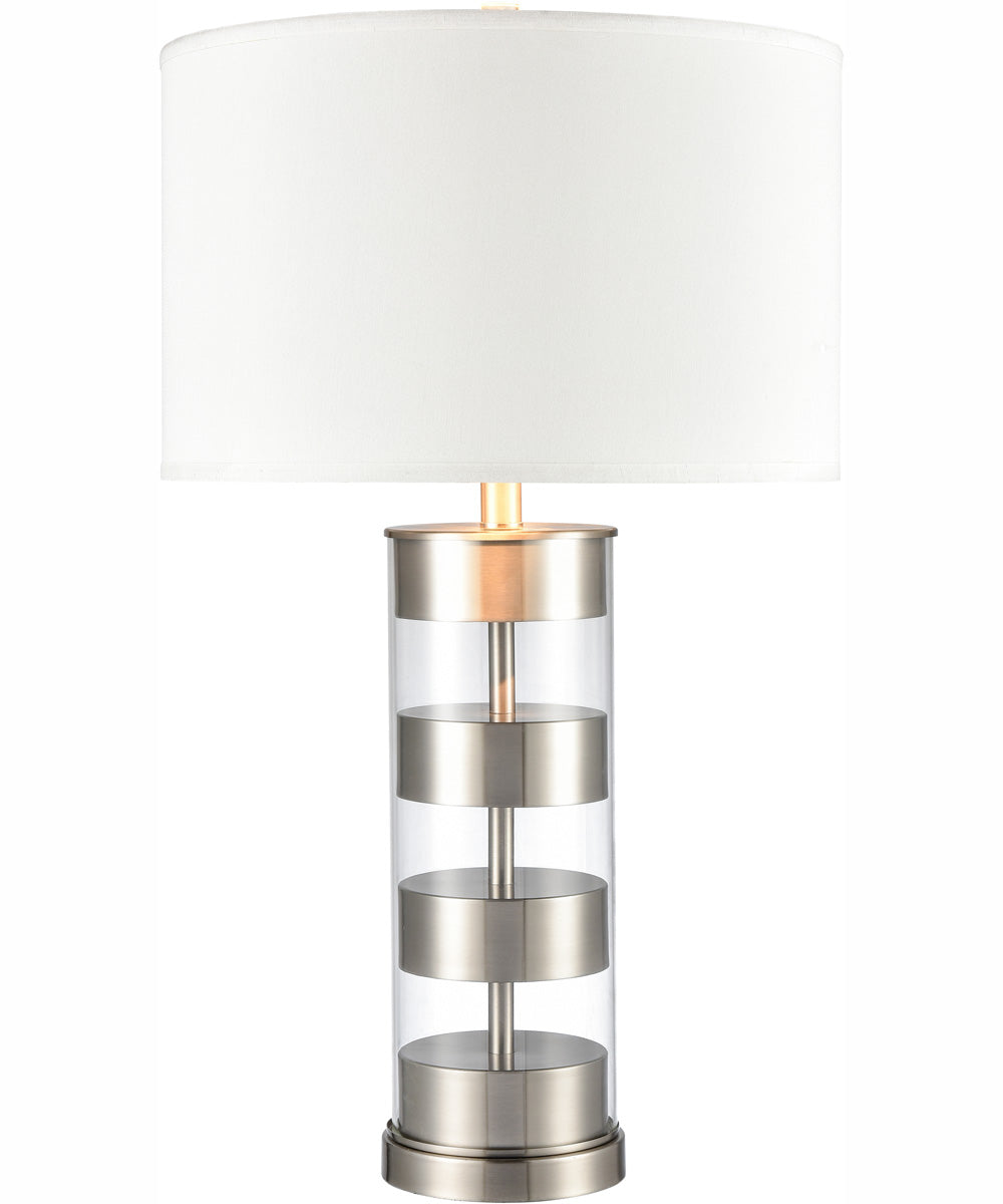 Margin 28'' High 1-Light Table Lamp - Satin Nickel