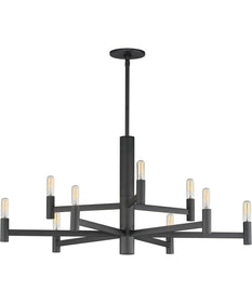 Emana 9-Light Chandelier Black