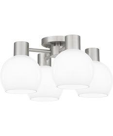 Quoizel Semi-Flush Mount Large 4-light Semi Flush Mount Brushed Nickel