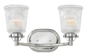 16"W Bennett 2-Light Bath Two Light in Polished Nickel