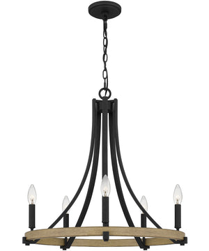 Colombes 5-light Chandelier Grey Ash