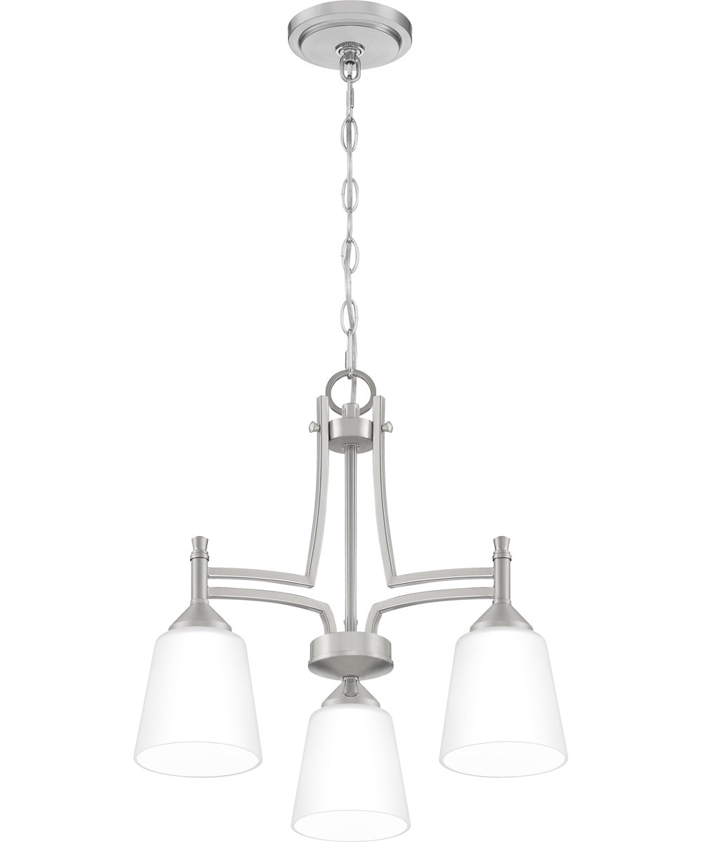 Billingsley 3-light Chandelier Brushed Nickel