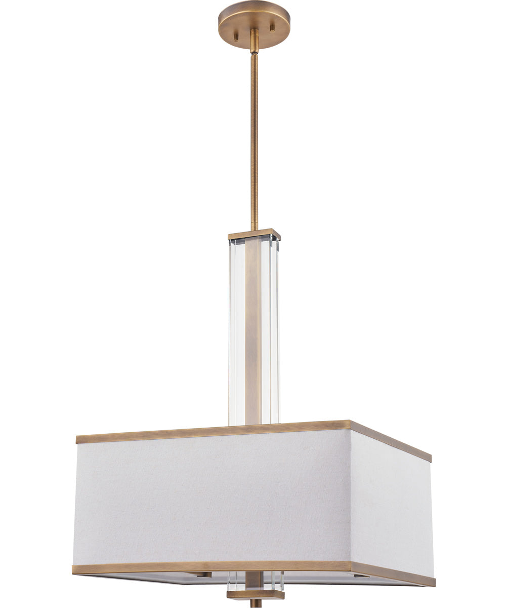 Callum 4-light Pendant Weathered Brass