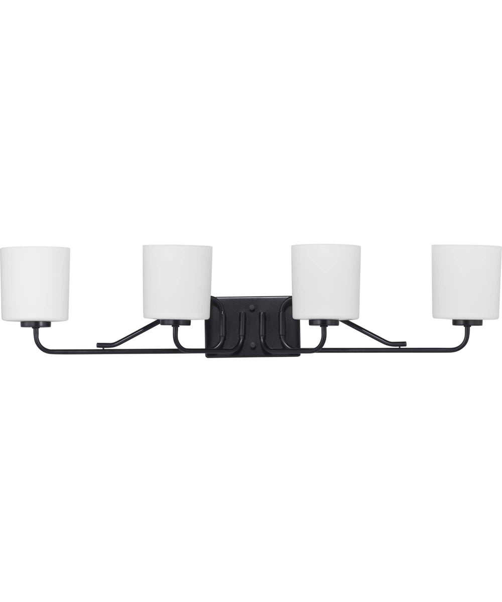 Tobin 4-Light Bath & Vanity Matte Black