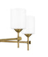 Aria 5-light Chandelier Weathered Brass