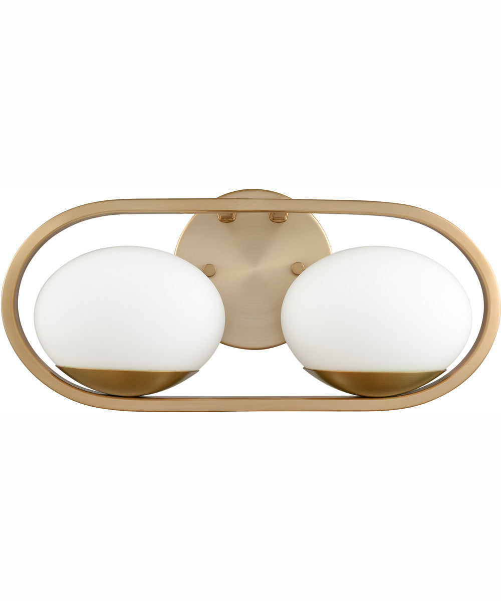 Wallace 14.25'' Wide 2-Light Integrated LED Vanity-Light - Brushed Gold