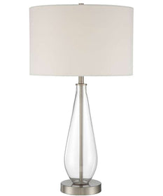 1-Light Table Lamp Brushed Polished Nickel