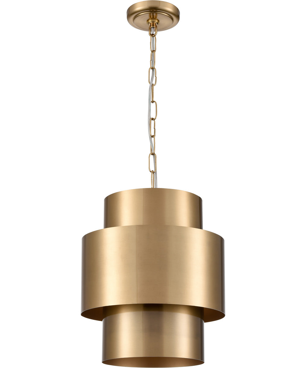 Reese 12'' Wide 1-Light Pendant - Aged Brass