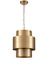 Reese 12'' Wide 1-Light Pendant - Aged Brass