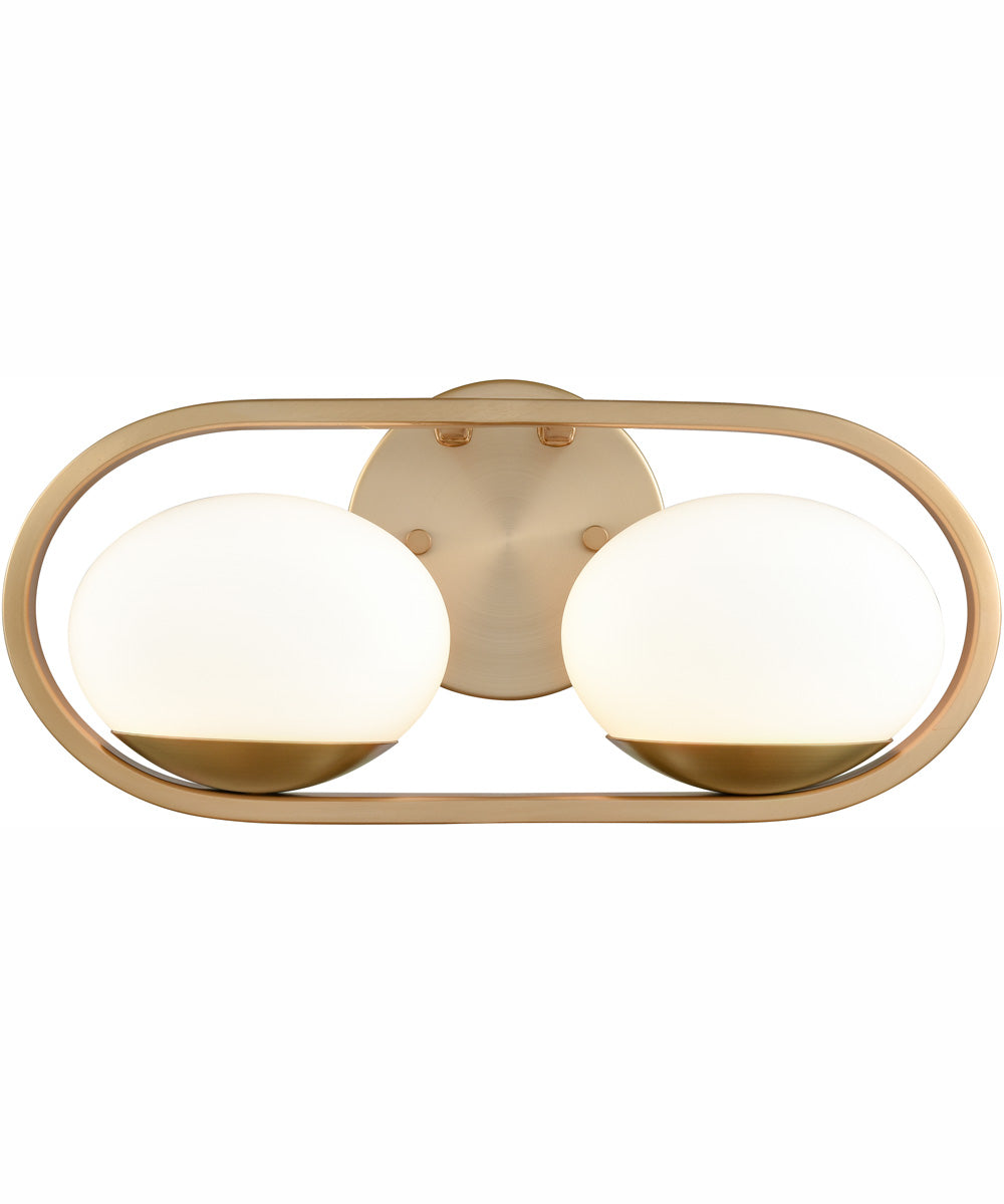 Wallace 14.25'' Wide 2-Light Integrated LED Vanity-Light - Brushed Gold