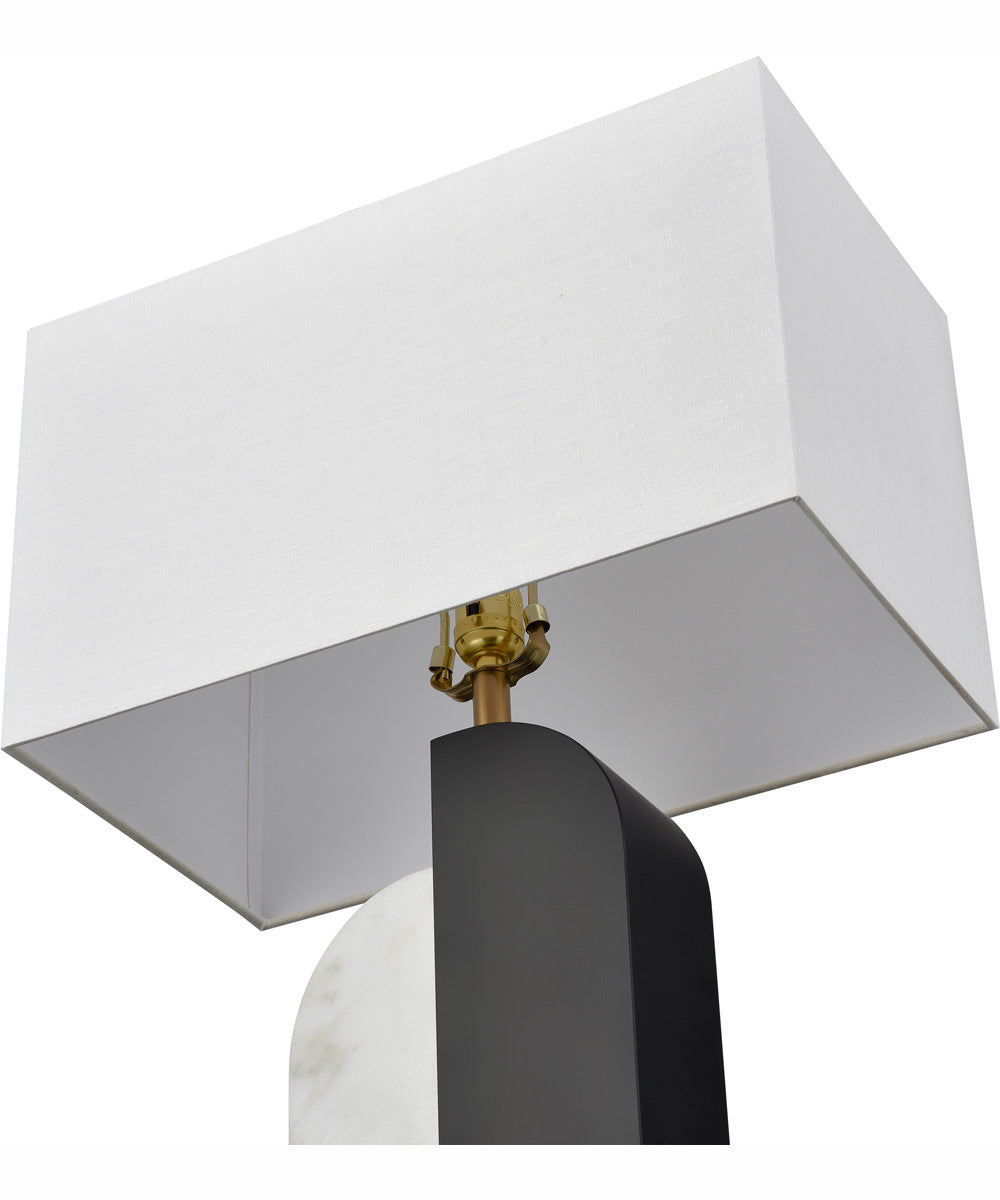 Ohara 28'' High 1-Light Table Lamp - Matte Black - Includes LED Bulb