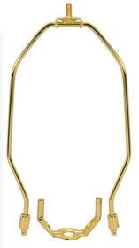 7"H Polished Brass Heavy Duty Harp Fitter For Lamp Shades