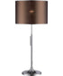 Delaire 1-Light Adjustable Table Lamp Chrome/Pvc Shade