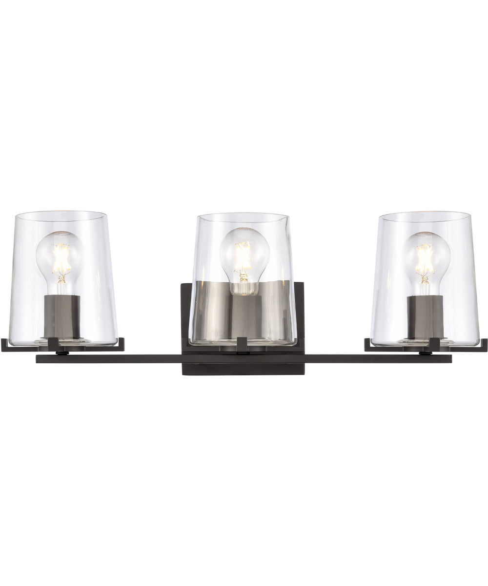 Votisse 22.25'' Wide 3-Light Vanity-Light - Matte Black