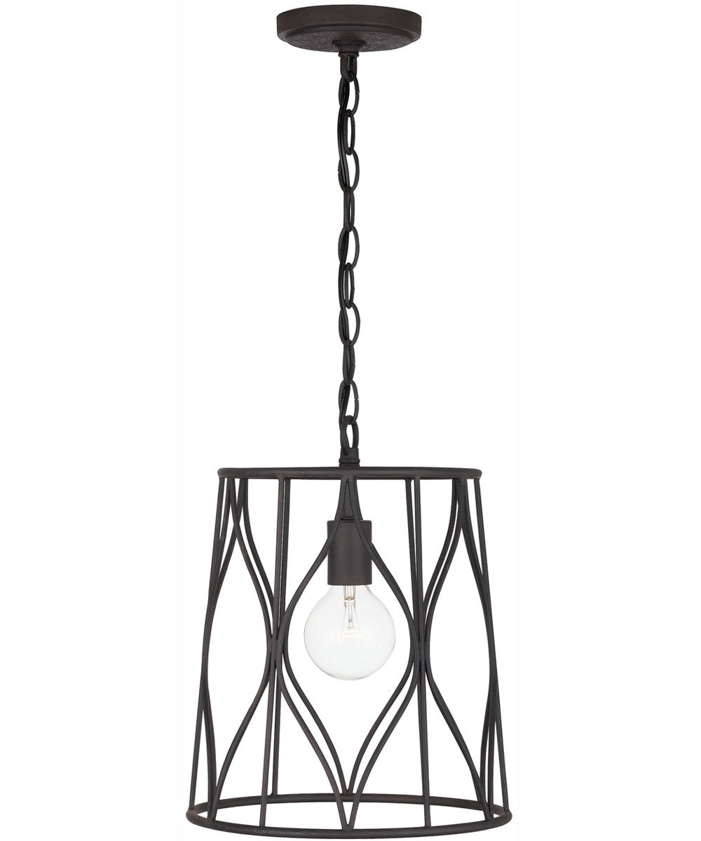 Quill 1-Light Pendant Rustic Iron