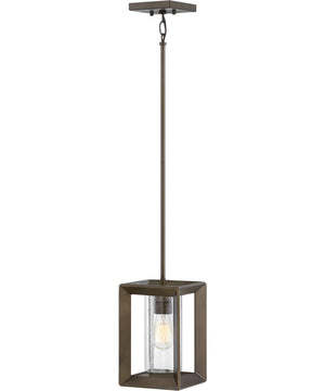 Rhodes 1-Light Small Outdoor Pendant in Warm Bronze