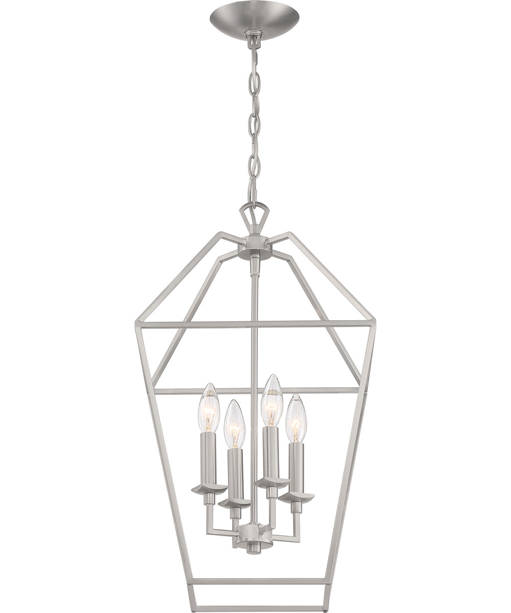 Aviary 4-light Pendant Brushed Nickel