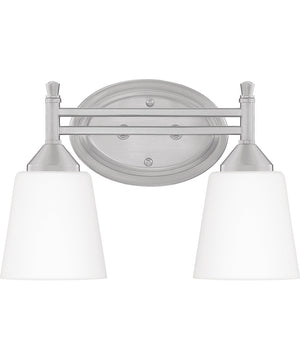 Billingsley Medium 2-light Bath Light Brushed Nickel