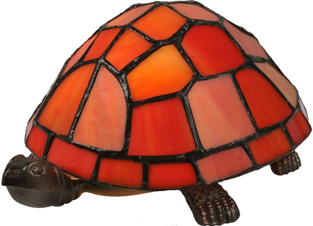 Meyda Tiffany stained glass store turtle accent lamp