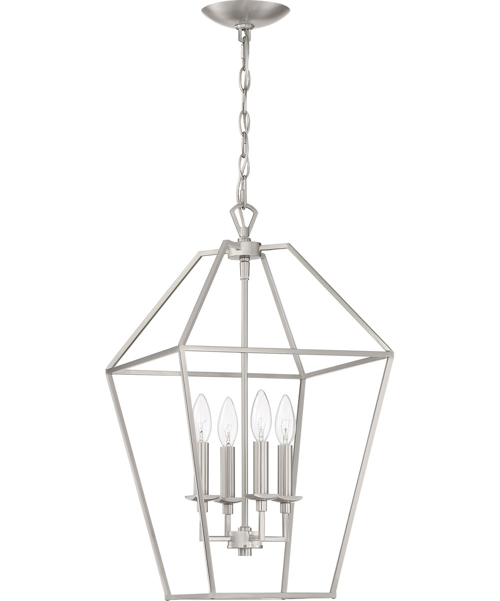 Aviary 4-light Pendant Brushed Nickel