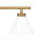 Ira Extra Large 4-light Bath Light Weathered Brass