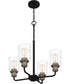 Cox 4-light Chandelier Matte Black