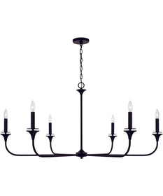 Presley 6-Light Chandelier Matte Black