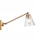 East Point 14.5'' High 1-Light Swingarm Sconce - Satin Brass