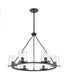 Votisse 30'' Wide 6-Light Chandelier - Matte Black