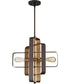 Linked 2-Light Pendant Aged Bronze Brushed