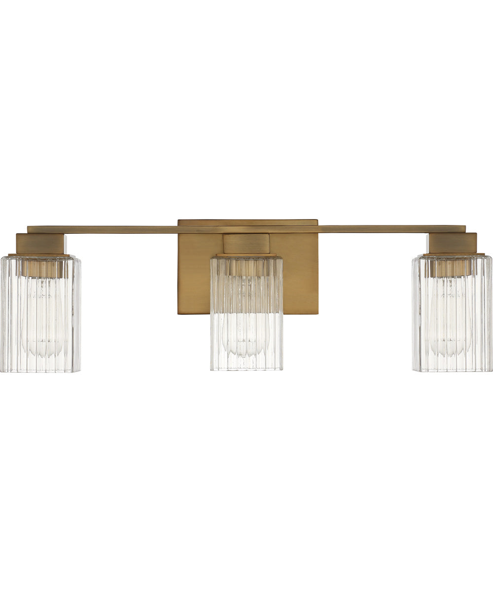 Danson Large 3-light Bath Light Weathered Brass