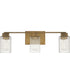 Danson Large 3-light Bath Light Weathered Brass