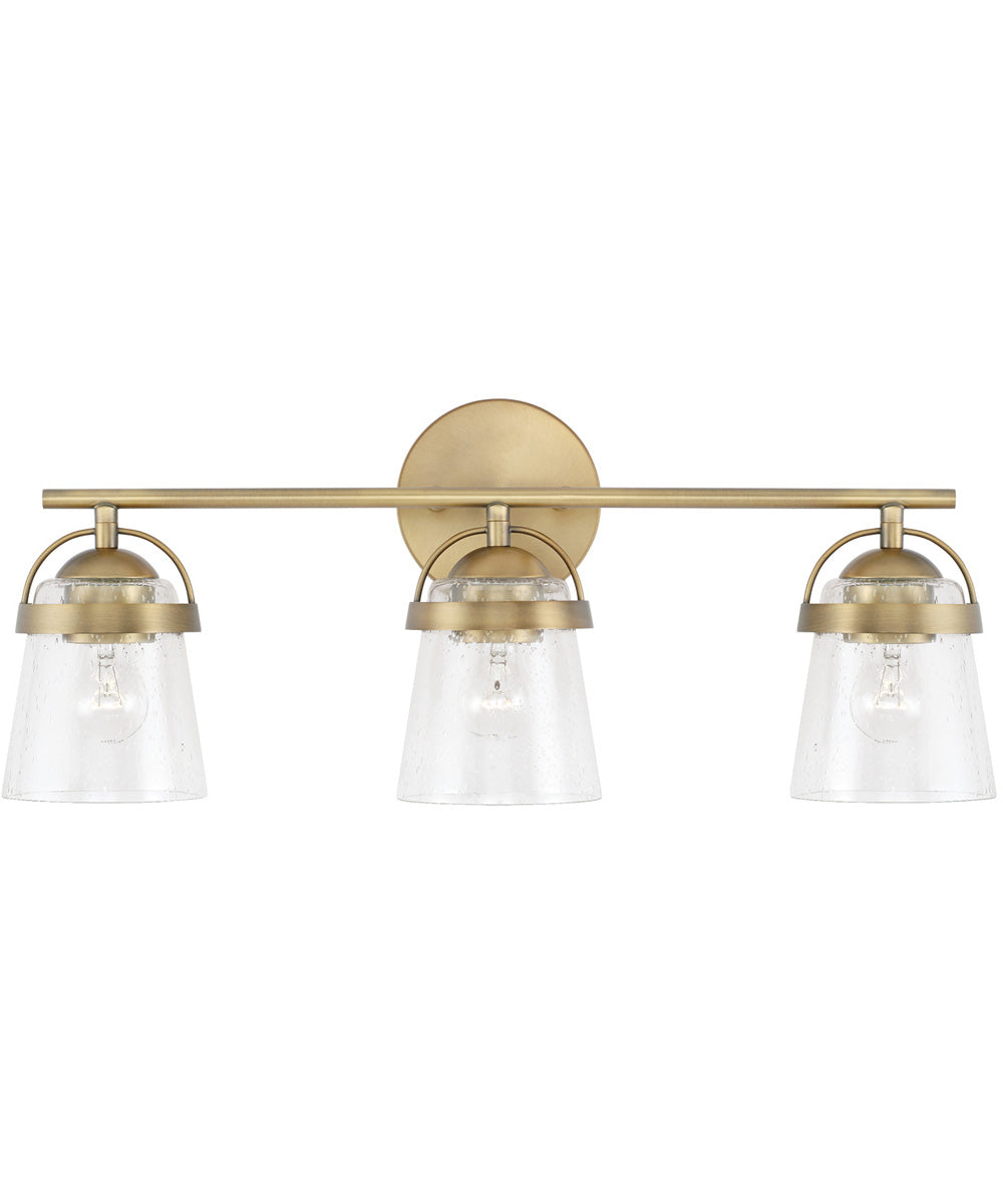 Madison 3-Light Vanity Aged Brass