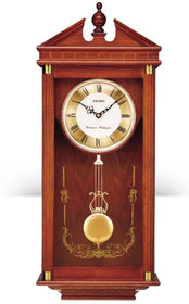 12"H Chime Wall Clock with Pendulum