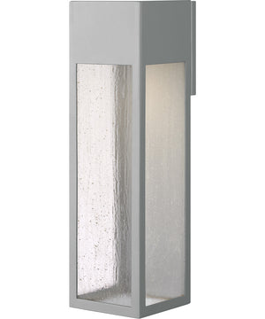 Rook 1-Light LED Extra Large Outdoor Wall Mount Lantern in Titanium