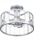 Lucia Medium 3-light Semi Flush Mount Polished Chrome