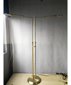 Dessau Turbo LED Floor Lamp Satin Brass