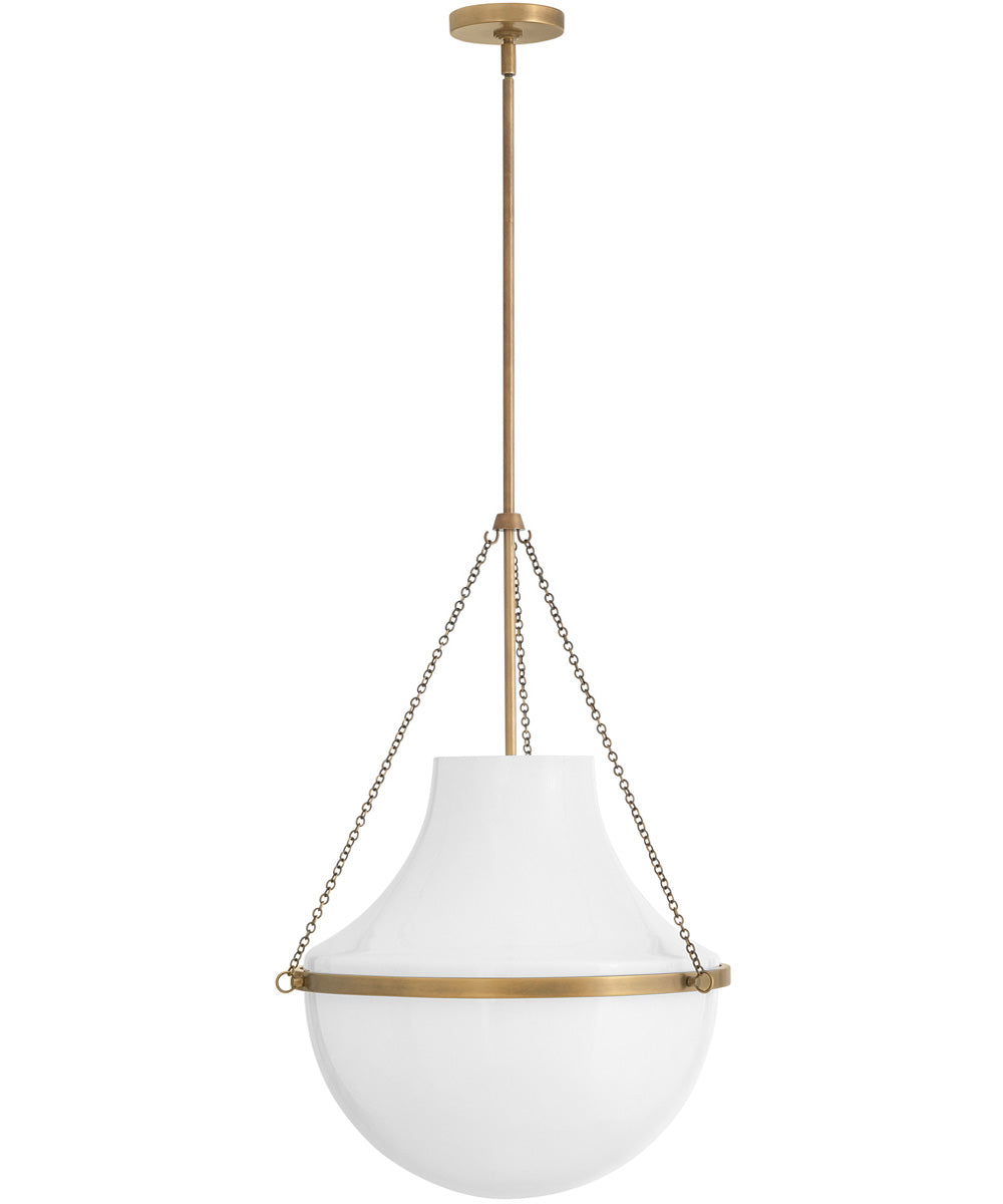 Collins 1-Light Large Pendant in Heritage Brass