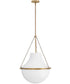 Collins 1-Light Large Pendant in Heritage Brass