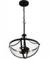 Antebellum Large 2-light Pendant Matte Black