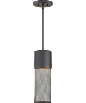 Aria LED-Light Medium Outdoor Hanging Lantern in Black