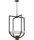 Quary 2-Light LED Pendant Dark Bronze